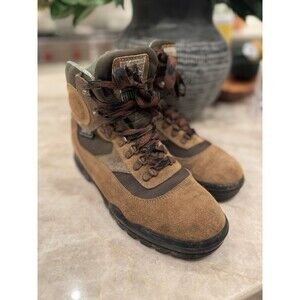 Vintage Tecnica Trekking Hiking Boots - Suede Leather Gore-Tex - Size 8.5 Mens